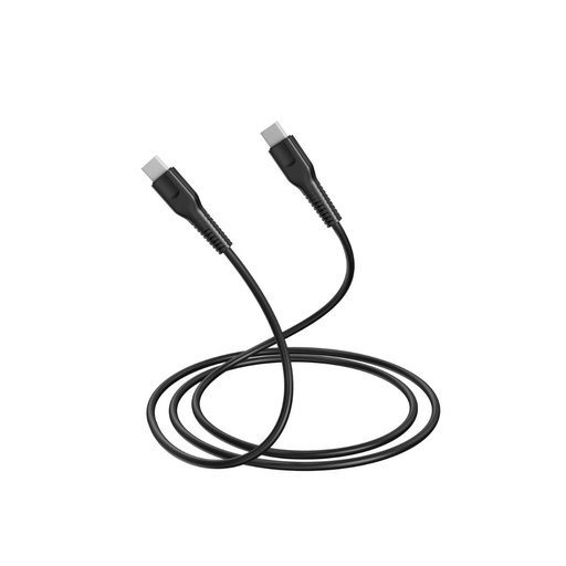 [0-CABUSBCC25W100N] C ble USB-C/USB-C 2.0 Male/Male - 25W - Longueur 1M - Noir - en sachet