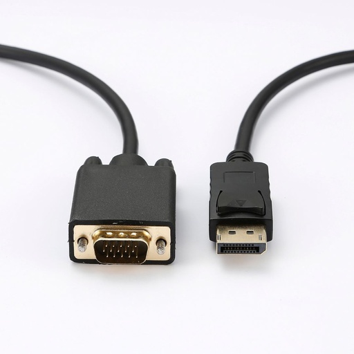 [0-CABVGADP200] C ble VGA/DisplayPort 1.2 Male/Male - Longueur 2M - Noir - en sachet