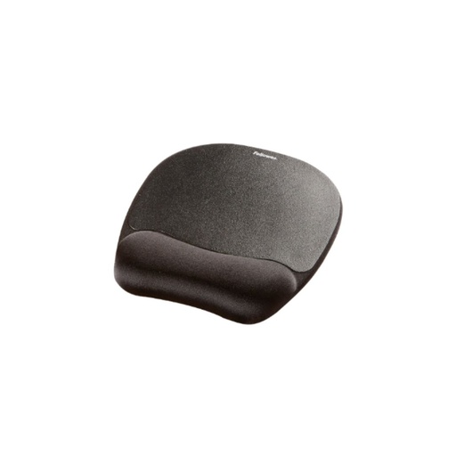 [9176501] FELLOWES TAPIS DE SOURIS REPOSE-POIGNET MOUSSE A M MOIRE DE FORME - NOIR