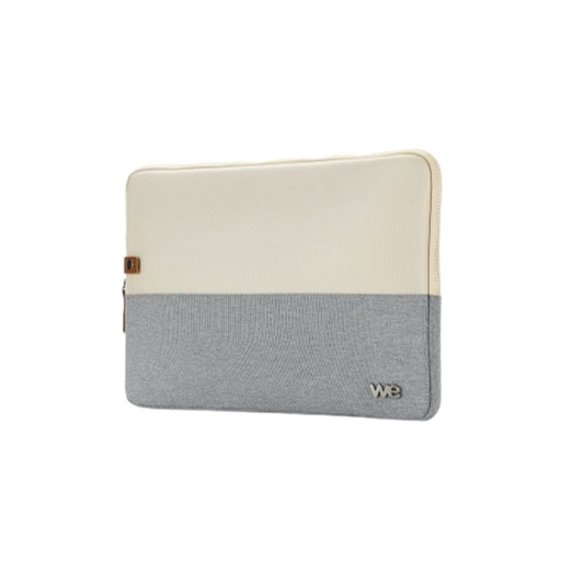 [SACBICOLORBG17] HOUSSE sleeve PC  17.3'' bicolore Beige/Gris, protection antchoc, attache antivo
