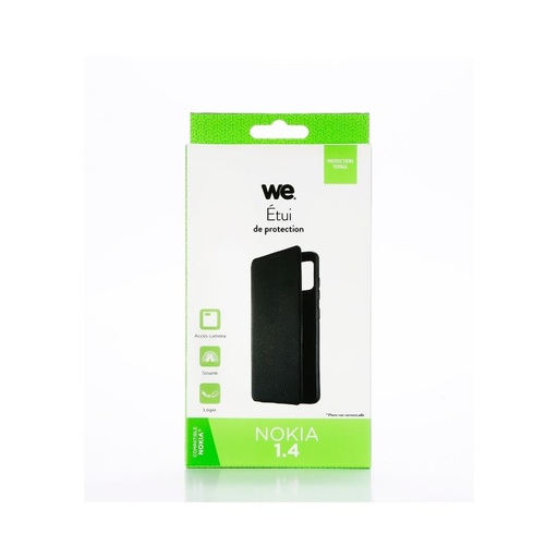 [WEFOLIOCLASSNOKIA14] ***WE Etui folio CLASSIQUE NOKIA 1.4 Noir