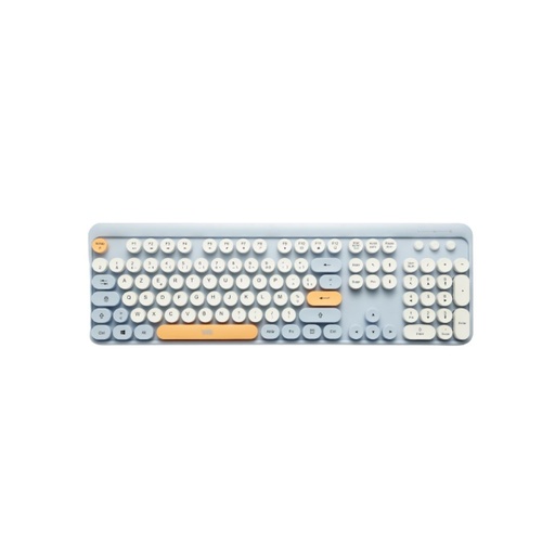 [WEPOPCLASOUSFILBLEU] WE POP Pack clavier + souris sans fil: coloris Bleu - Connexion 2.4Ghz - avec pa