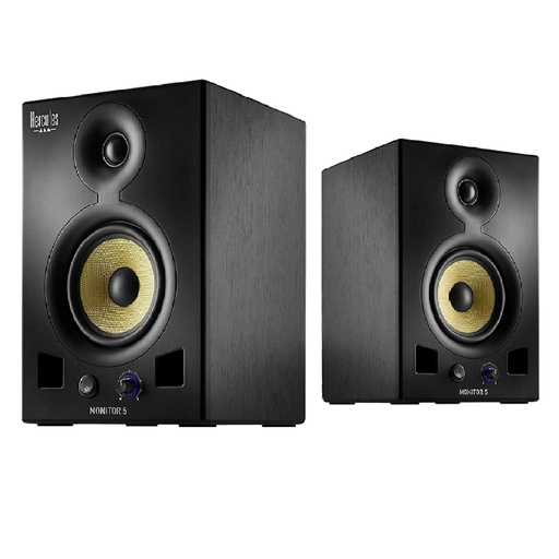 [4780905] Hercules DJ MONITOR 5 2x80w RMS 160w Peak Power RCA TRS XLR Enceintes monitoring