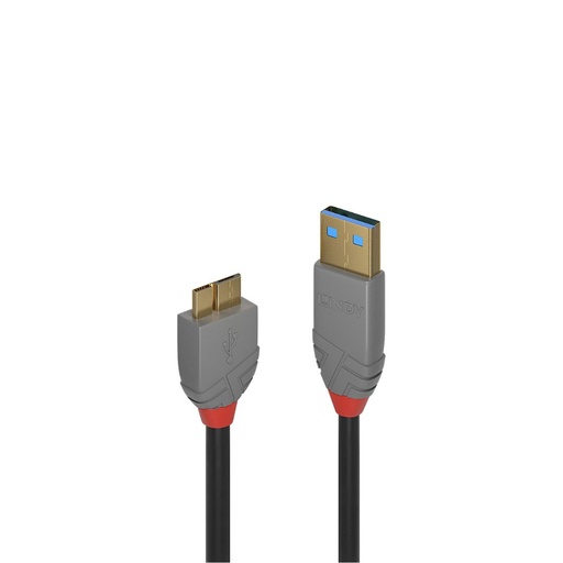 [36765] C ble USB 3.2 Type A vers Micro-B, 5Gbit/s, Anthra Line, 0.5m