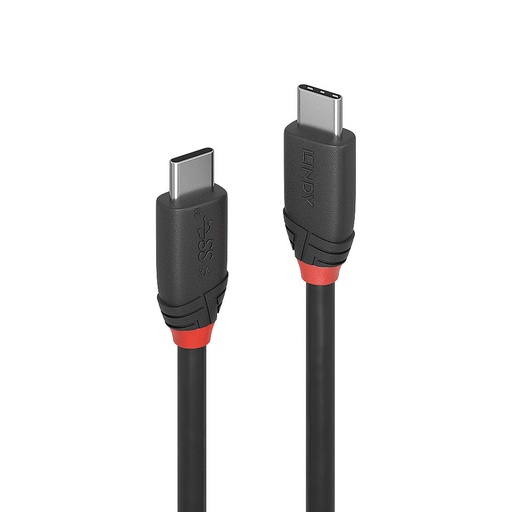 [36905] C ble USB 3.2 Type C 3A, 20Gbit/s, Black Line, 0.5m