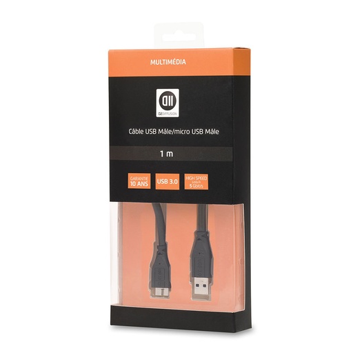 [D2MICROUSB3100] C ble USB 3.0 A m le/micro B m le 1M