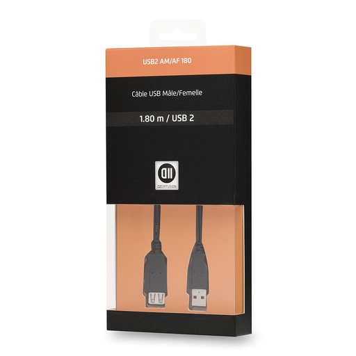 [D2RALUSB180] C ble USB 2.0 A m le/femelle 1.80 m