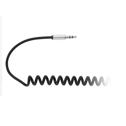 [WEJKTORS200N] C ble Jack m le/m le 3.5mm noir torsadé - 2m