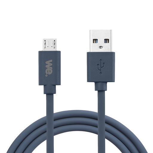 [WEUSBMICROSIL200BN] C ble USB/micro USB en silicone - 2m - bleu