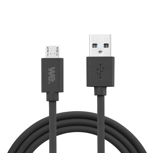 [WEUSBMICROSIL200N] C ble USB/micro USB en silicone - 2m - noir