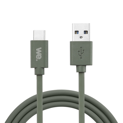 [WEUSBUSBCSIL200VE] C ble USB/USB-C en silicone - USB 2.0 - 2m - vert kaki