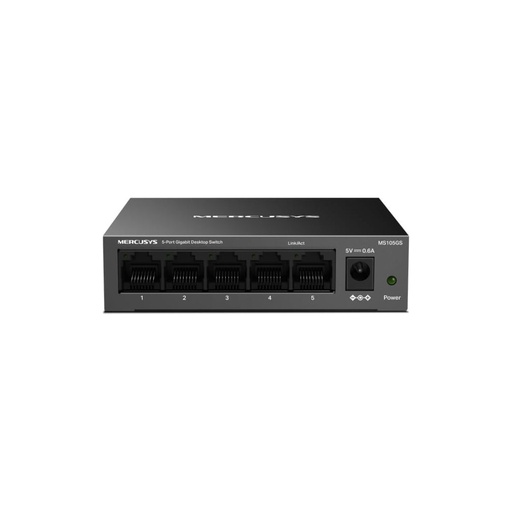 [MS105GS] Boitier en métal Switch de bureau 5 ports Gigabit port RJ45 à négociation automa