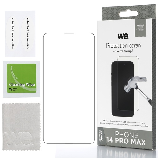 [WE009IPHONE14PRO] WE Verre trempé APPLE IPHONE 14 PRO