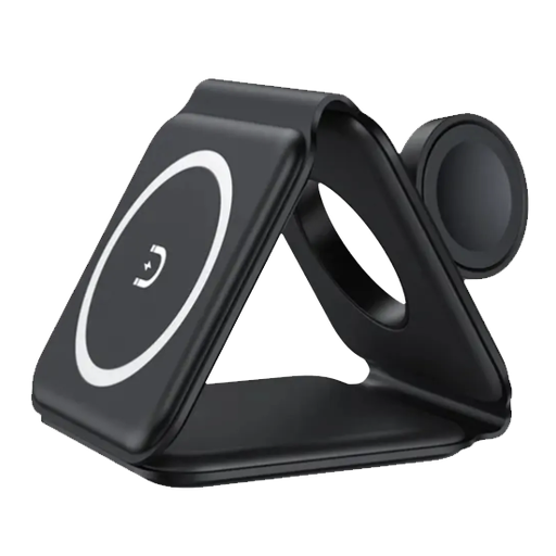 [4262454771349] Alkaya MagSafe Wireless Charging Station 15W 3-In-1 Flex Fold - Black