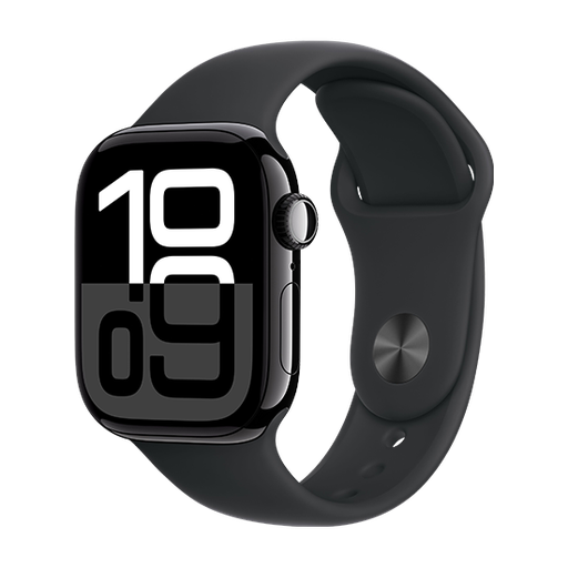 [195949565137] Watch Apple Watch Series 10 GPS 42mm Jet Black Aluminium Case with Sport Loop - Black
