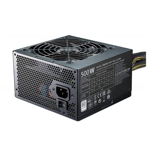 [MPE-5001-ACABW-EU] ALIM COOLERMASTER 80+ White MWE White V2 500W - Puissance 500W Ventilateur 120 m