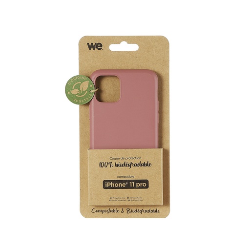 [WECOQBIOIPHONE11PROF] ***WE Coque de protection BIODEGRADABLE APPLE IPHONE 11 PRO Fushia