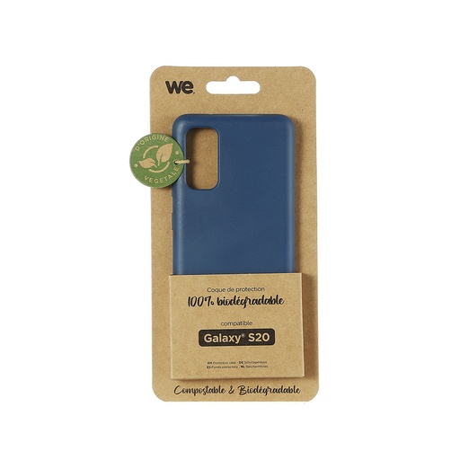 [WECOQBIOSAMS20B] ***WE Coque de protection BIODEGRADABLE SAMSUNG S20 Bleu