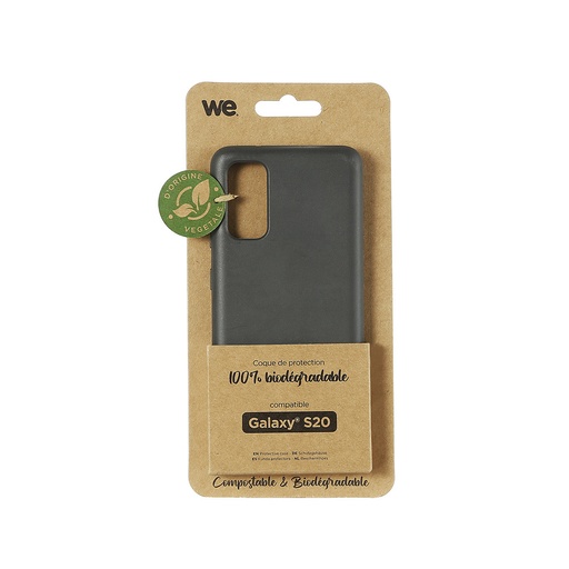 [WECOQBIOSAMS20N] ***WE Coque de protection BIODEGRADABLE SAMSUNG S20 Noir
