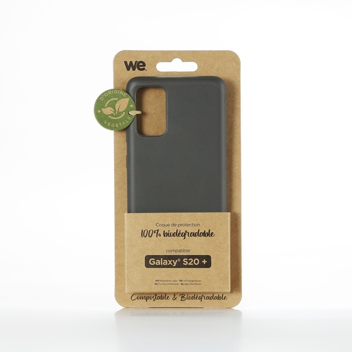 [WECOQBIOSAMS20+N] ***WE Coque de protection BIODEGRADABLE SAMSUNG S20+ Noir