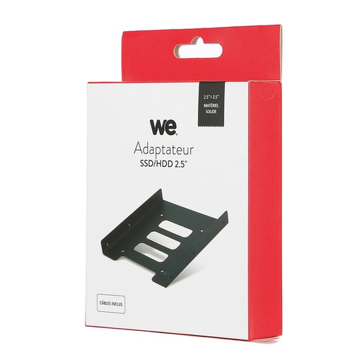 [WERACK125A35V2] Adaptateur WE pour 1 disque dur ssd / hdd 2.5' en baie 3.5' + 1 c ble S-ata + 1