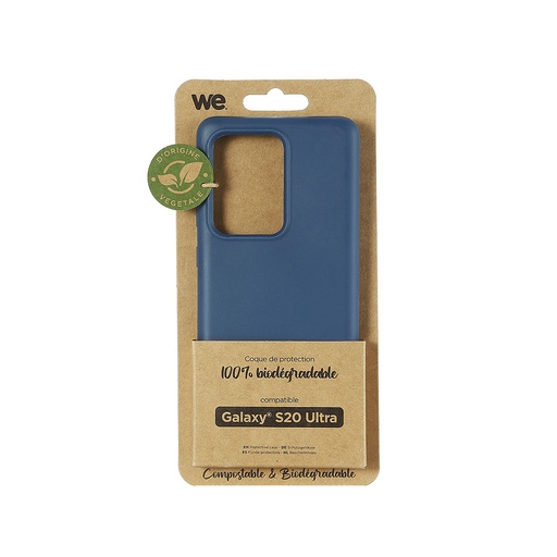 [WECOQBIOSAMS20ULTRAB] ***WE Coque de protection BIODEGRADABLE SAMSUNG S20 ULTRA Bleu