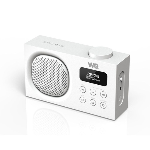 [WERADDABPORTN] Radio portable DAB+/FM rechargeable RMS 3W, Double alarme Luminosité réglable No