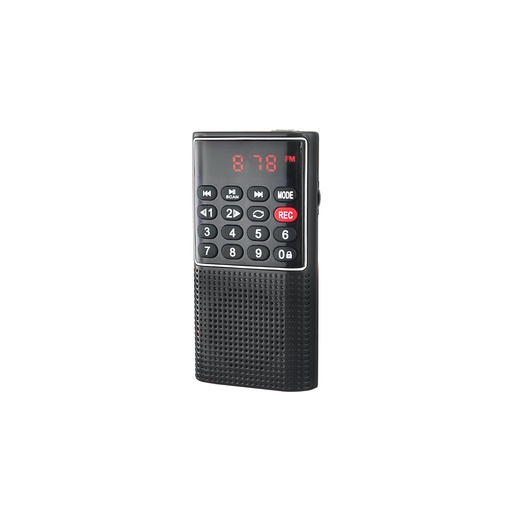 [WERADMININ] RADIO DE POCHE rechargeable FM, lecteur de carte micro SD RMS 3W, prise casque N