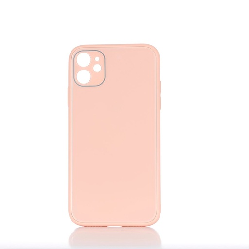 [WECOQGLASSIPHONE11RP] ***WE Coque de protection GLASS APPLE IPHONE 11 Rose poudré