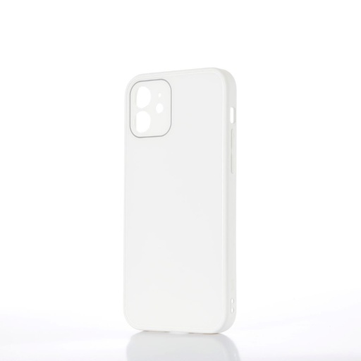 [WECOQGLASSIPHONE12B] ***WE Coque de protection GLASS APPLE IPHONE 12 Blanc