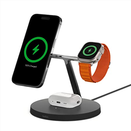 [WEDOCKAPP3EN1] WE Dock de charge Apple 3-en-1 iPhone / AirPods / Apple Watch Induction 15W / 2W