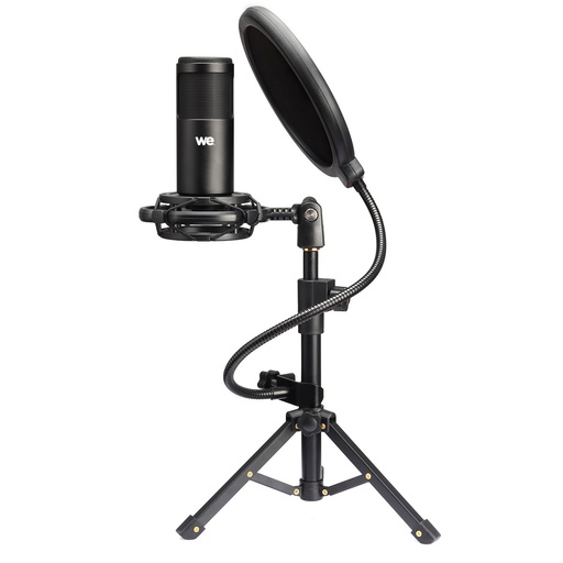 [WEVMICROTP] Microphone USB pr steaming trépied réglable inclus filtre anti-pop inclus