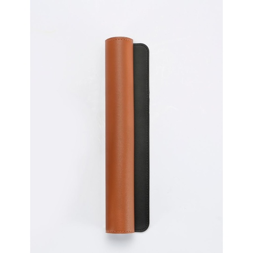 [WETAPISXLNC] Tapis de souris XXL en PU réversible, noir et camel.