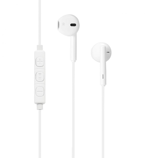 [WEINTRALIGHTNING2] Ecouteurs WE avec connecteur Lightning de couleur blanche. C ble 1,20, microphon