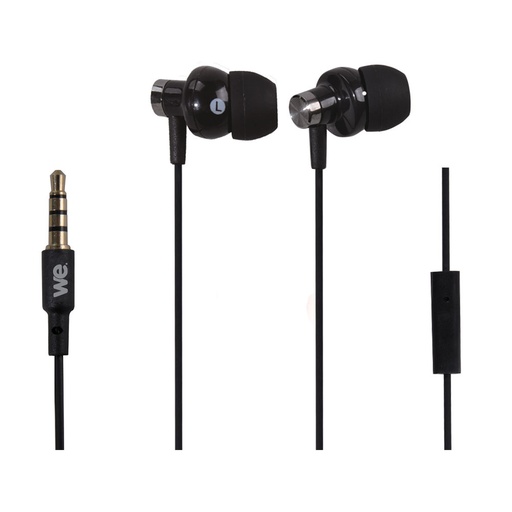 [WEINTRAMICN] Ecouteurs avec micro noir 1.2m - jack 3.5mm diamètre driver 10mm impédance 32Ohm