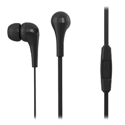 [WEINTRAMICOX] Ecouteurs avec micro, Noir, longueur c ble 1.2m, connecteur jack 3.5mm, boitier