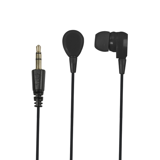 [WEINTRAN] Ecouteurs noir - 1.2m-jack 3.5mm diamètre driver: 10mm impédance 32Ohms sensibil