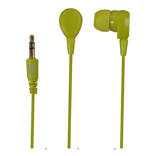 [WEINTRAVE] Ecouteurs vert- 1.2m - jack 3.5m diamètre driver: 10mm impédance 32Ohms sensibil