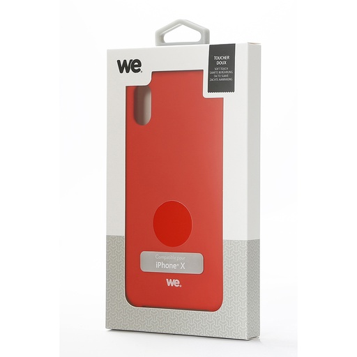 [WECOQSOLI61R] ***We Coque de protection SILICONE RIGIDE APPLE IPHONE XR Rouge