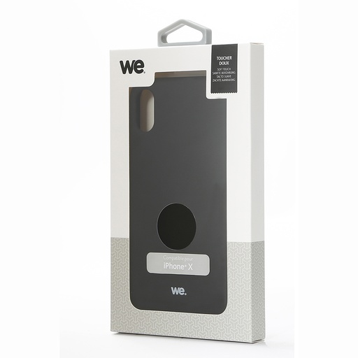 [WECOQSOLIXN] ***We Coque de protection SILICONE APPLE IPHONE X Noir