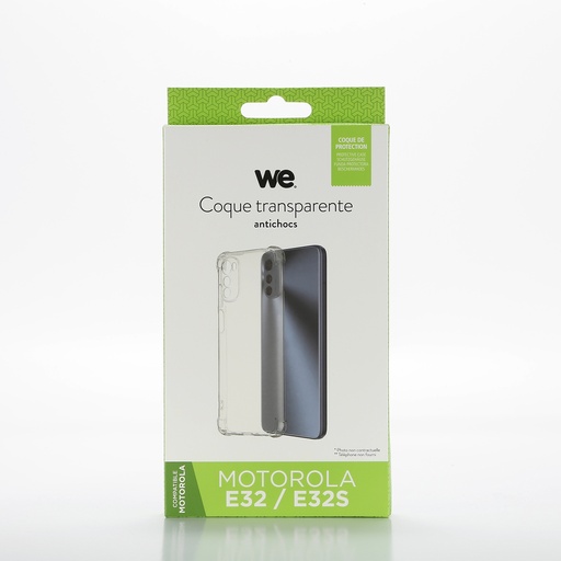 [WECOQTPUMOTOE32S] ***WE Coque de protection TPU MOTOROLA MOTO E32 / E32S Transparent