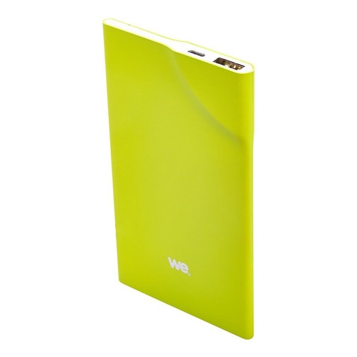 [WEBATT3200VE] ***Batterie de secours 3200mAh vert 1 port USB 1A - bouton tactile Toucher peau