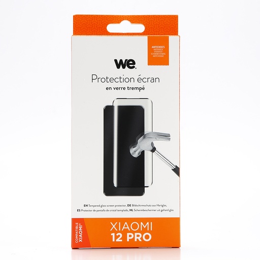 [WE009XIAOMI12PRO] ***WE verre trempé XIAOMI 12 PRO - Verre trempé 3D