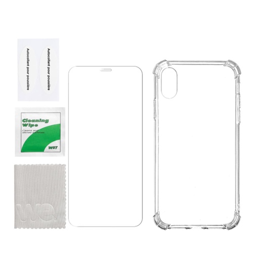 [WEBUNDLETPUIXR] WE PACK verre trempé et coque de protection transparente IPHONE XR