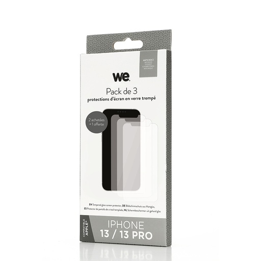 [WEBUNDLEVTI13] WE BUNDLE 3 verres trempés IPHONE 13 / 13 PRO