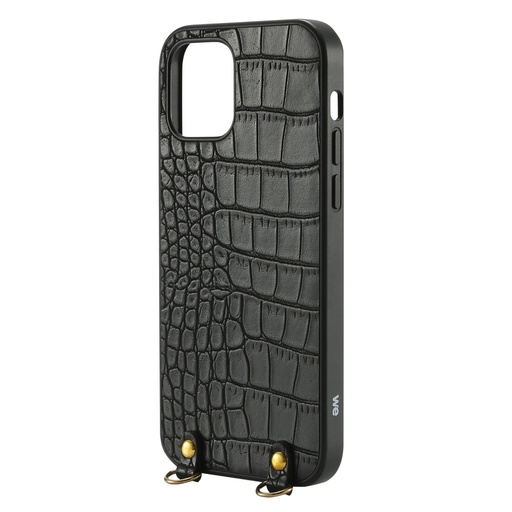 [WECOQNECKIPHONE12N] ***We Coque de protection AVEC TOUR DE COU APPLE IPHONE 12 Noir