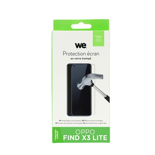 [WE009OPPOFINDX3LITE] ***WE Verre trempé OPPO FIND X3 LITE