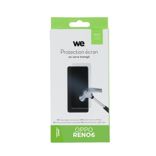 [WE009OPPORENO6] ***WE Verre trempé Oppo RENO6
