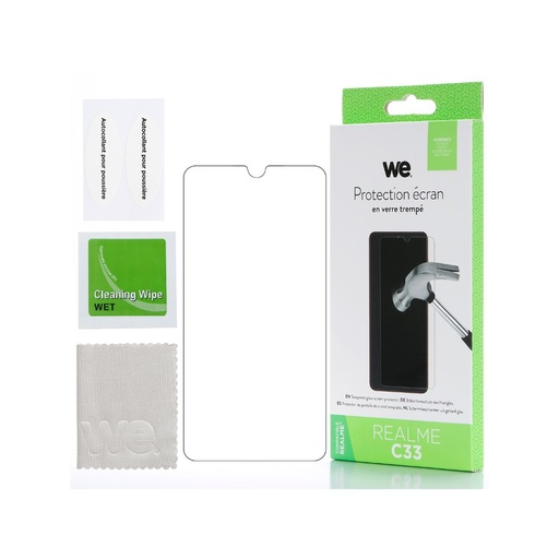 [WE009REALMEC33] ***WE Verre trempé REALME C33