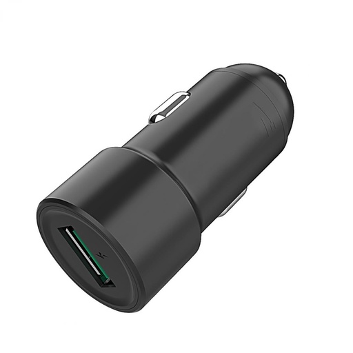 [WEAC1USB18WN] Chargeur allume-cigare 1 port USB - 18W - 3A - Compatible QC 3.0 - noir